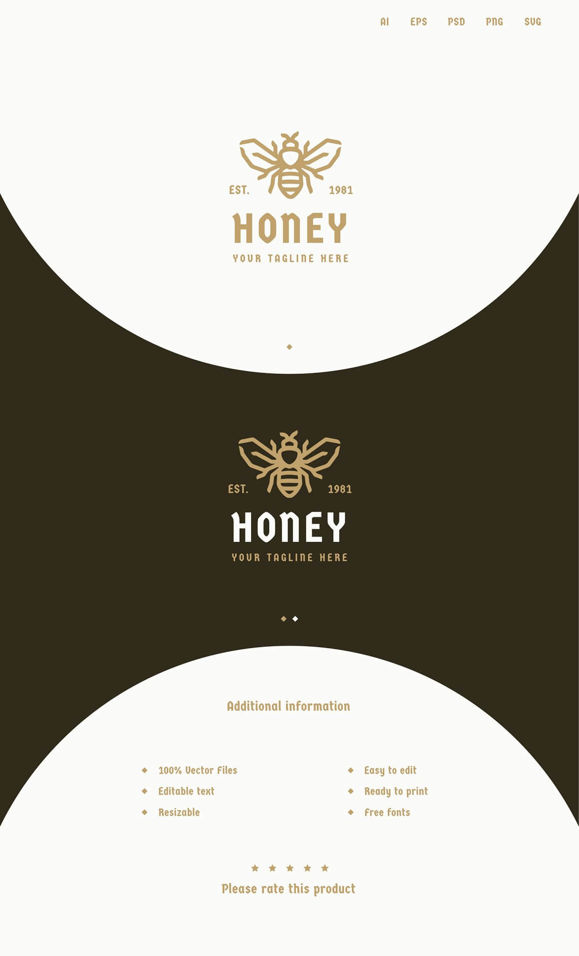 Additional information of Honey logo.