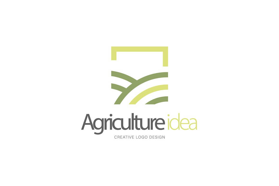 Agriculture idea on the white background.