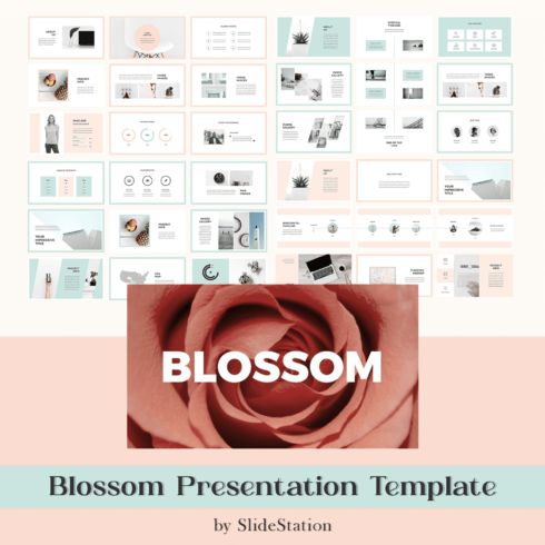 Blossom Presentation Template cover image.