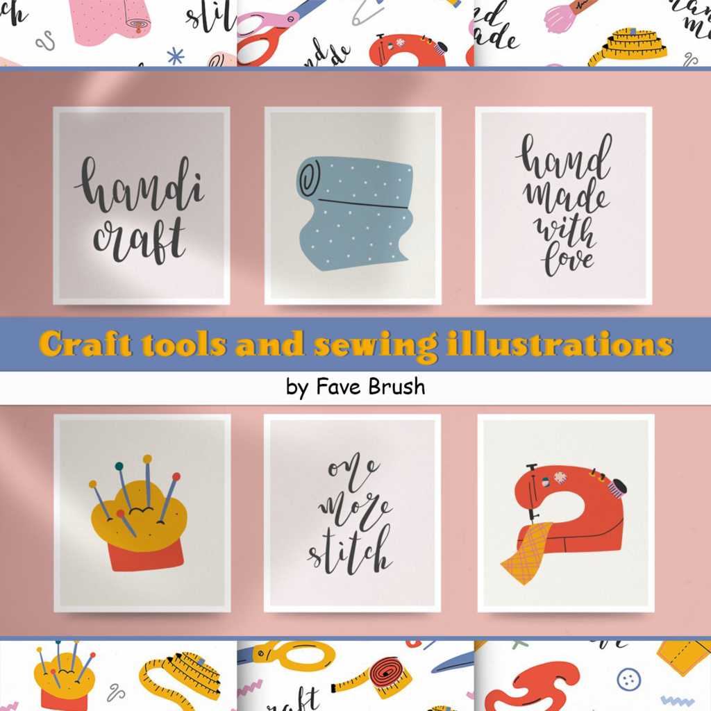 Craft Tools And Sewing Illustrations – MasterBundles