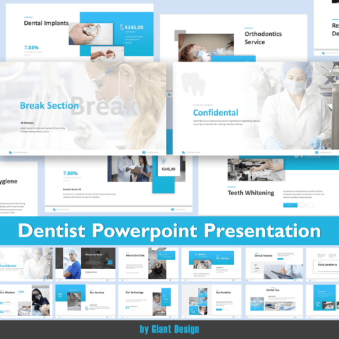 Dentist PowerPoint Presentation cover image.