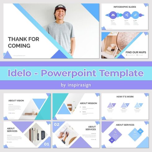 Idelo - PowerPoint Template cover image.