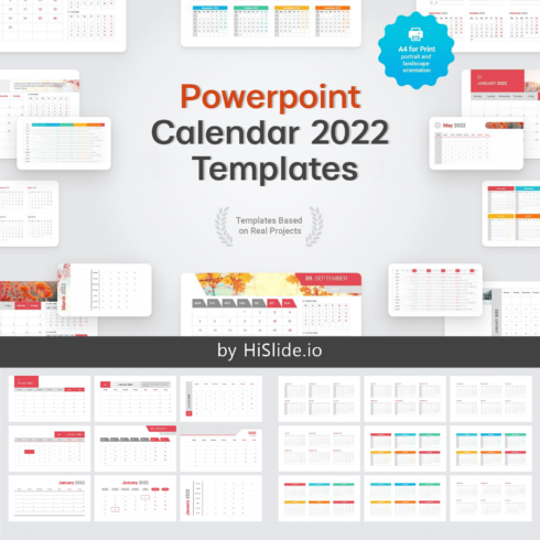 Powerpoint Calendar 2022 Templates cover image.
