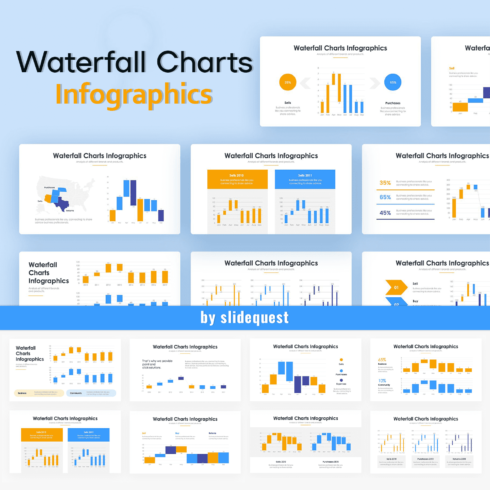 Waterfall Charts Infographics cover image.