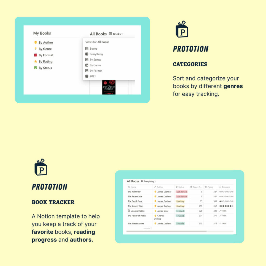 Book Tracker Notion Template – MasterBundles