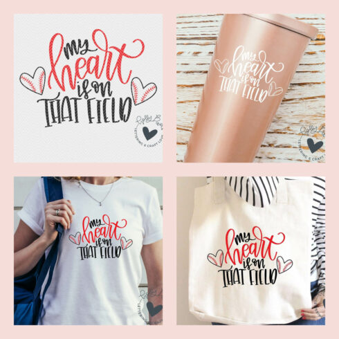 Baseball SVG | My Heart is On That Field | Baseball Mom SVG – MasterBundles