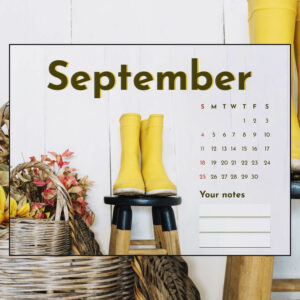 Free Editable Printable September Calendar – MasterBundles