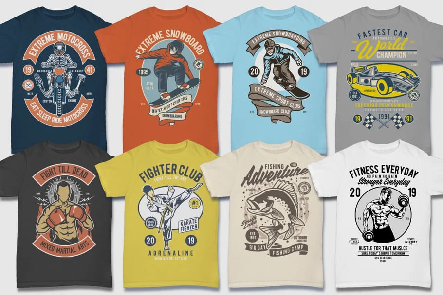 100 retro tshirt designs bundle 2, absolut designs.