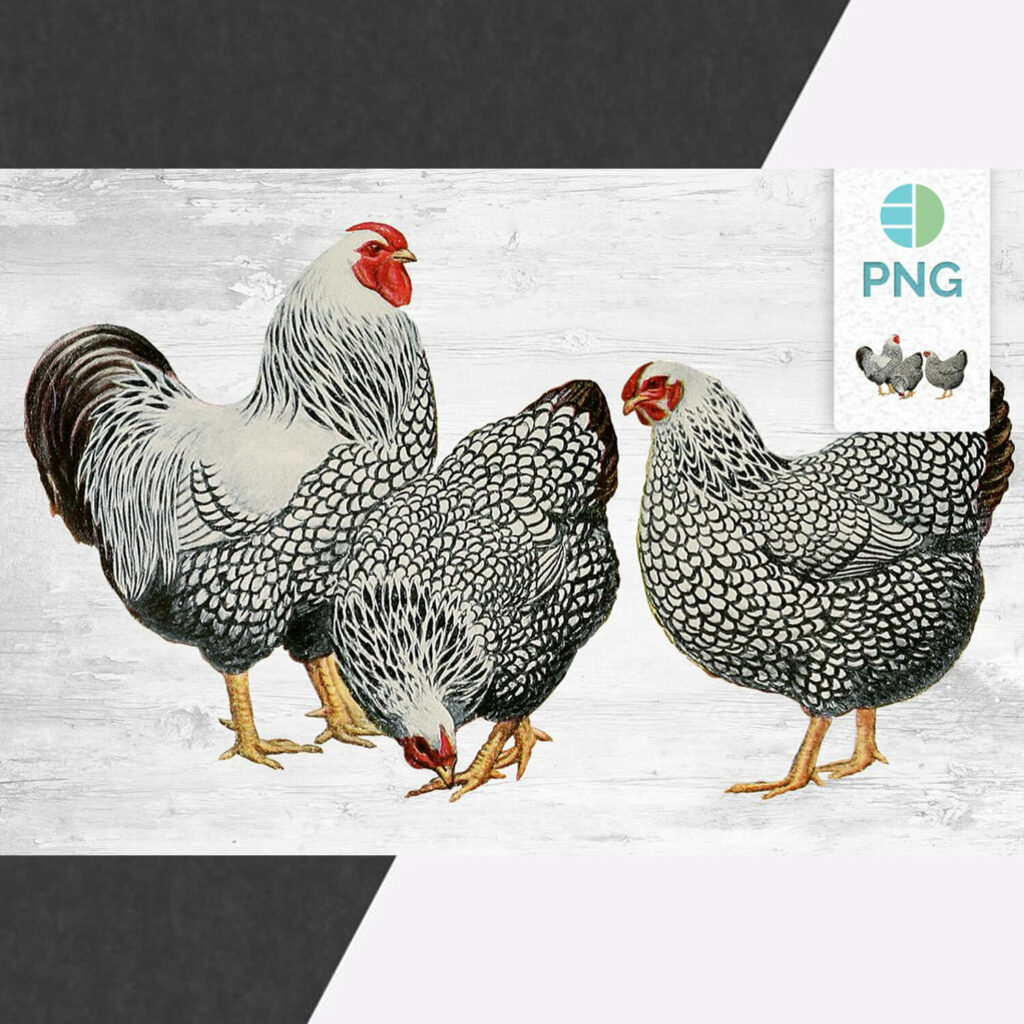 Chicken Clipart Wyandotte – MasterBundles