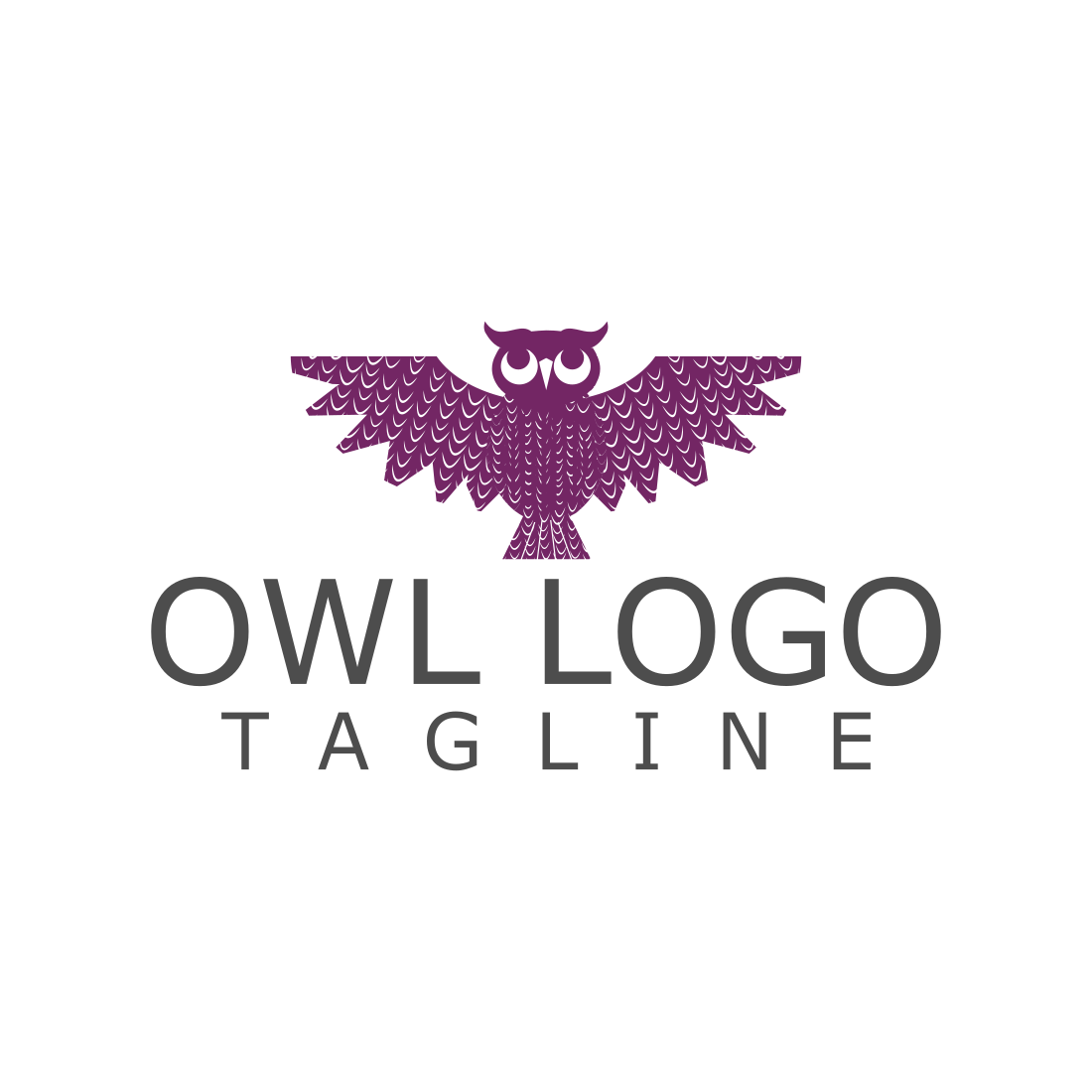 Owl Creative Logo Design Template previews.