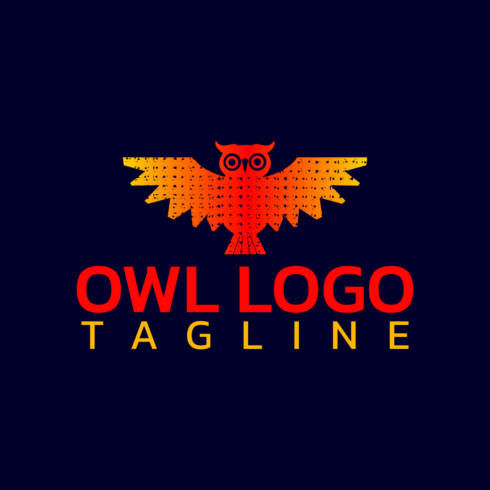 Owl Custom Logo Design Template previews.