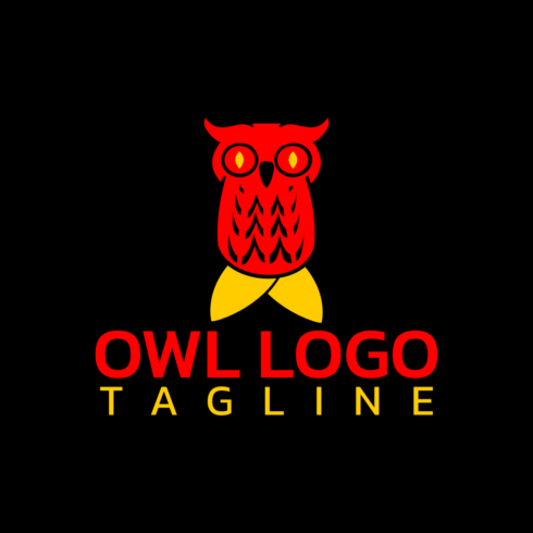 Owl Sign Awesome Logo Design Template cover image.