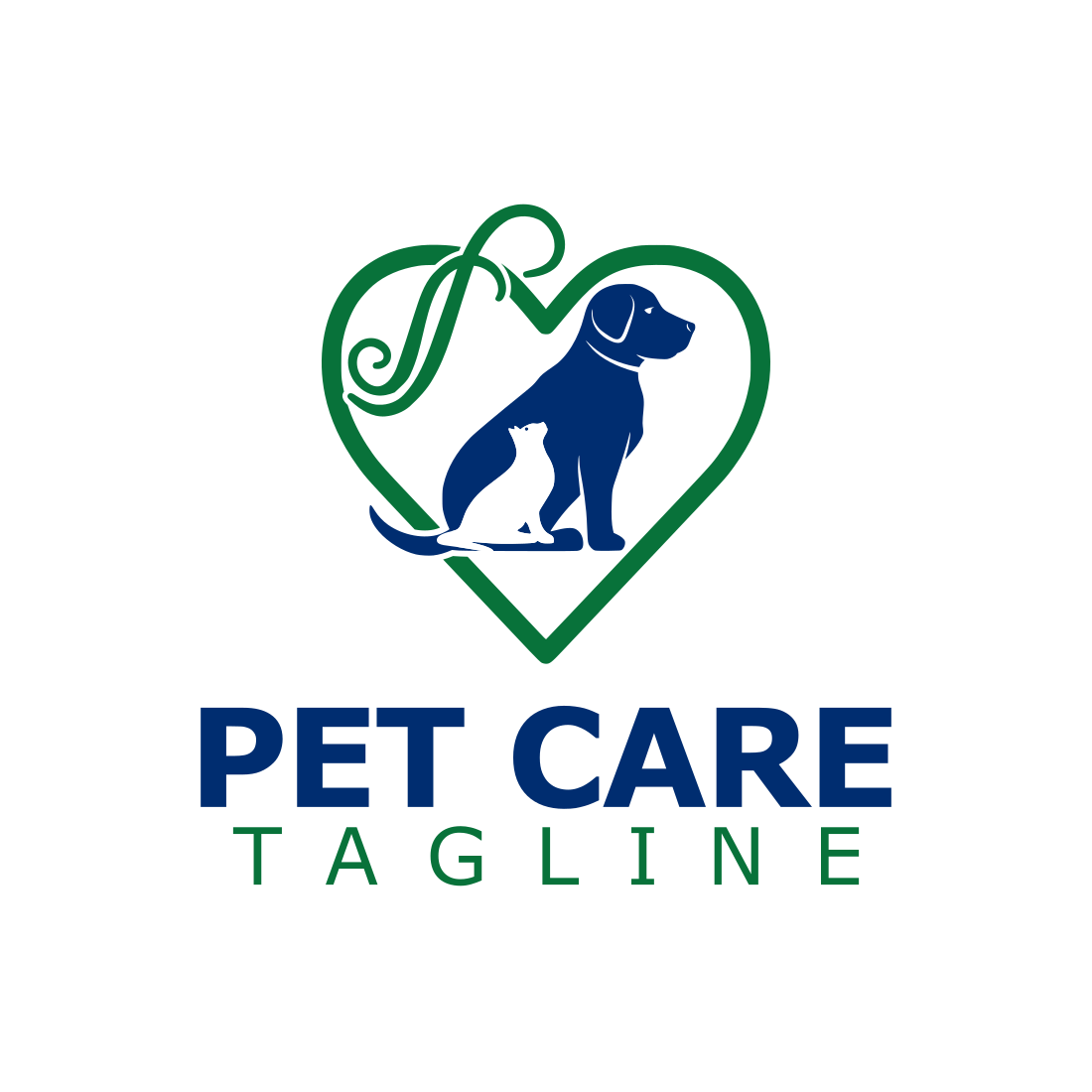 Pet Care Creative Logo Design Template previews.