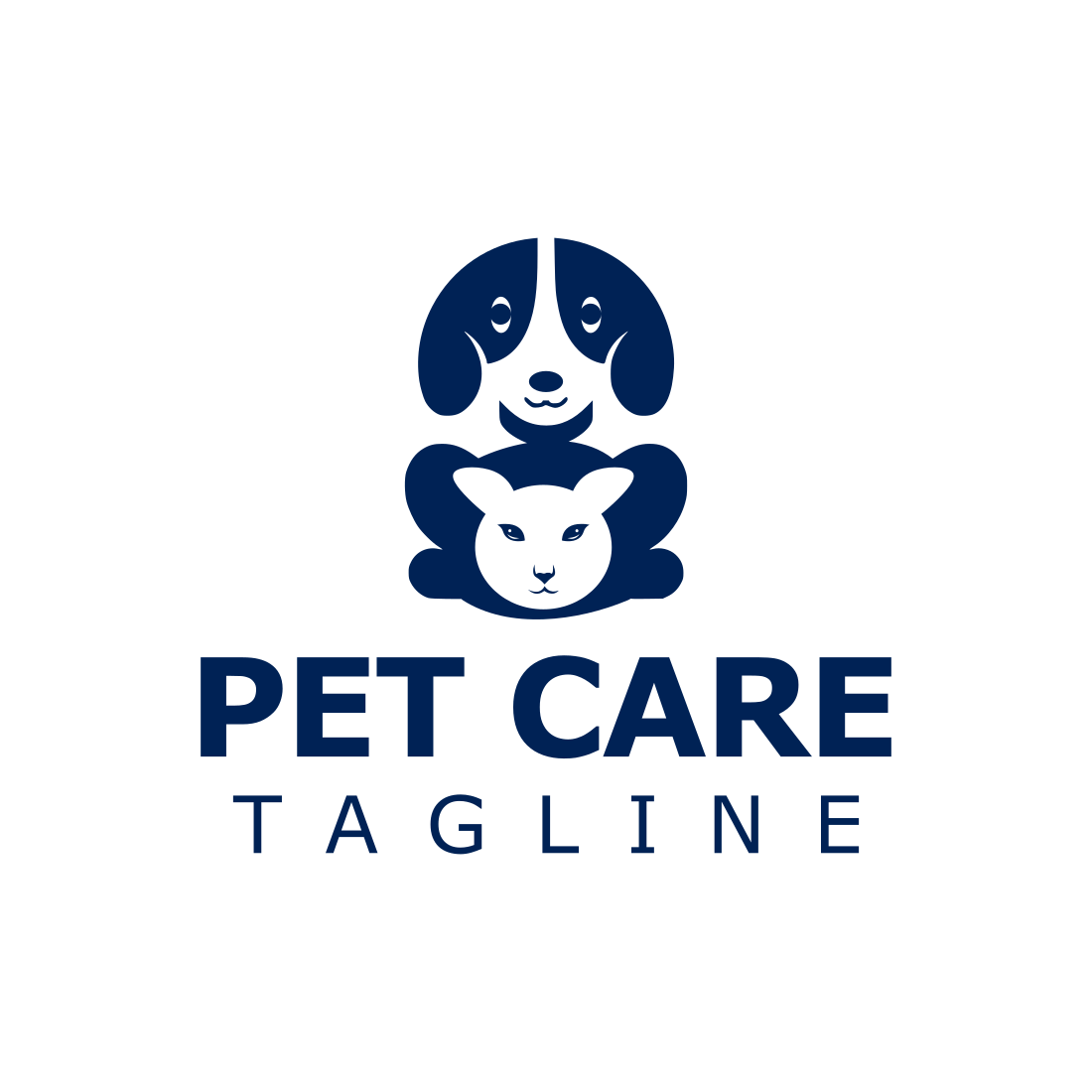 Pet Care Custom Logo Design Template previews.