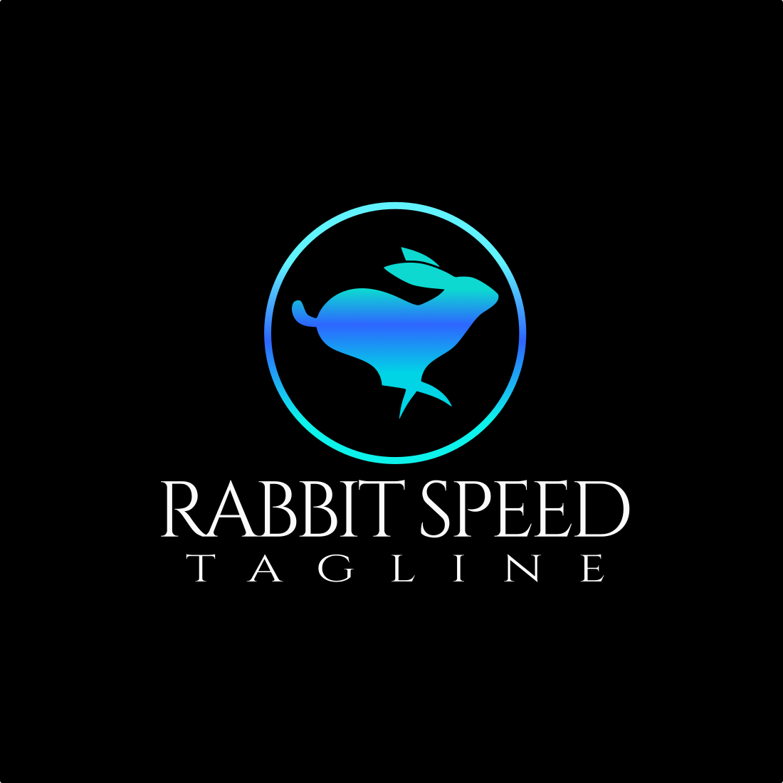 Rabbit Speed Custom Logo Design cover image.