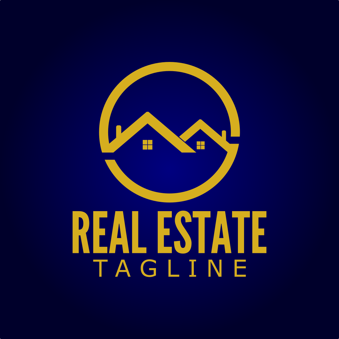 Real Estate Attractive Logo Design Template previews.