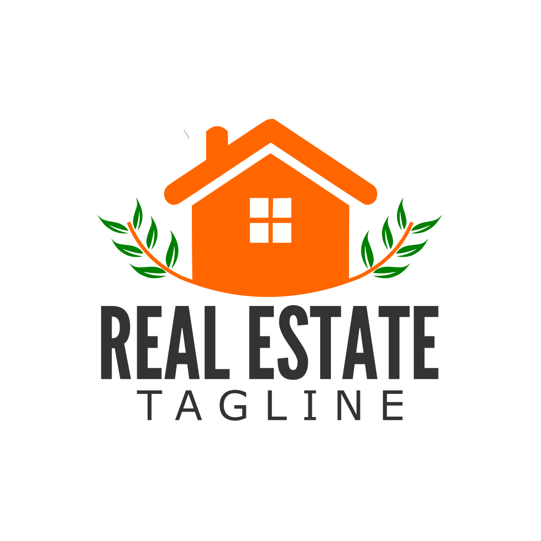 Real Estate Custom Logo Design Template previews.