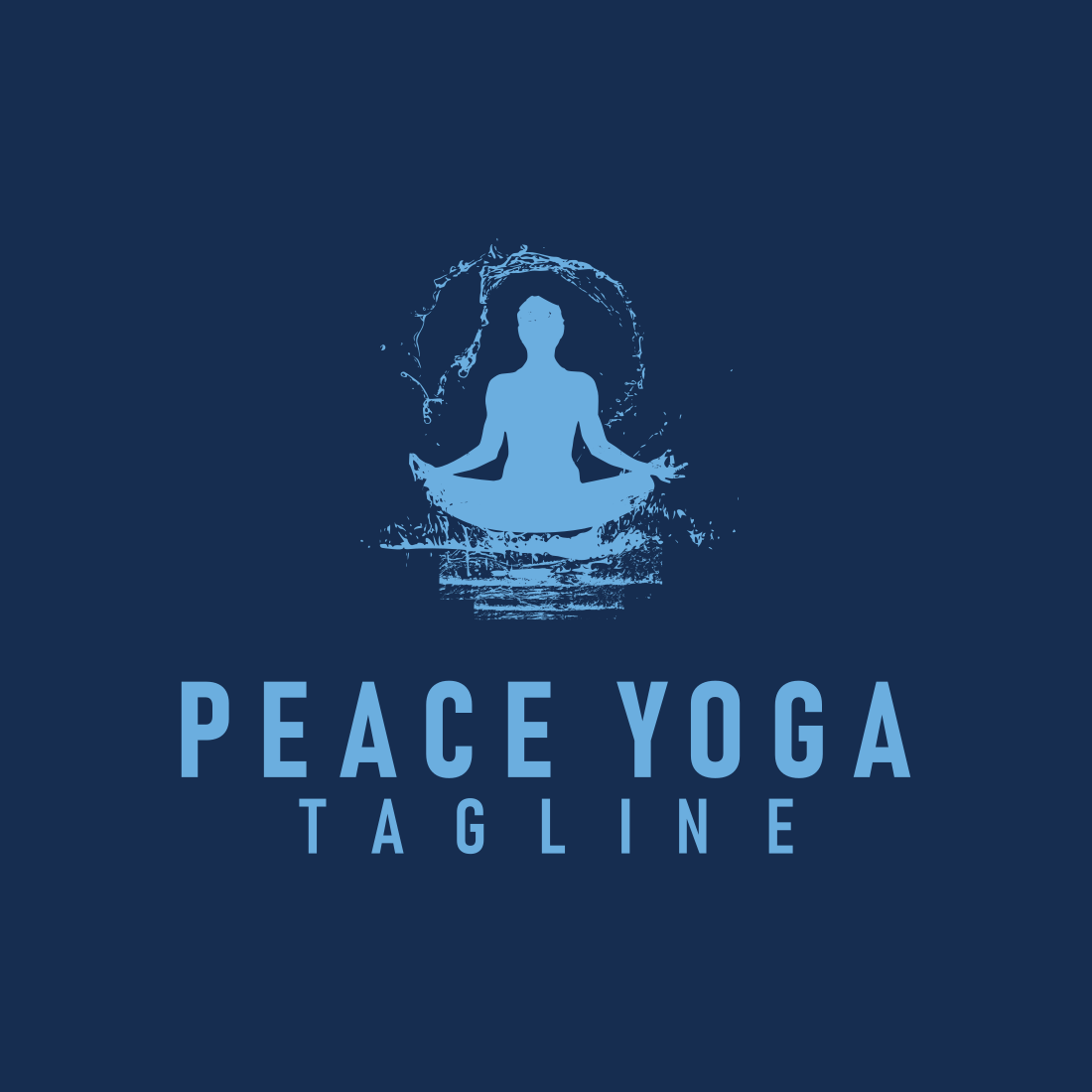 Yoga Meditation Custom Design Logo cover image.