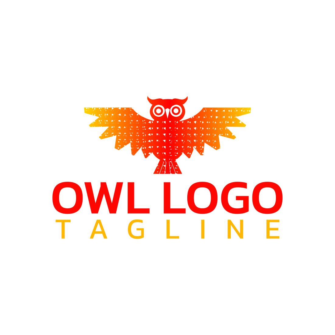 Owl Custom Logo Design Template cover image.