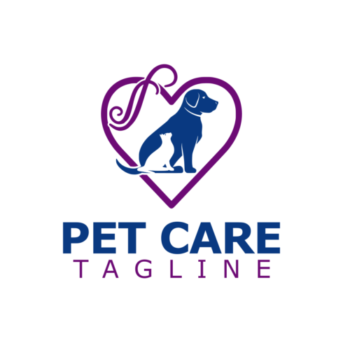 Pet Care Creative Logo Design Template cover image.