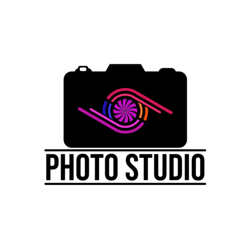 Photography Logo Template With Camera Icon cover image.