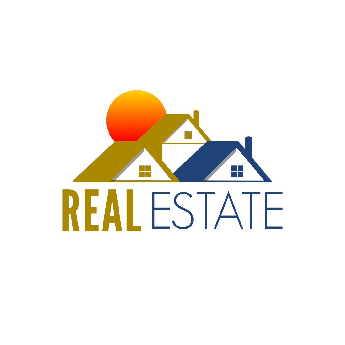 Real Estate Business Logo Design Template previews.