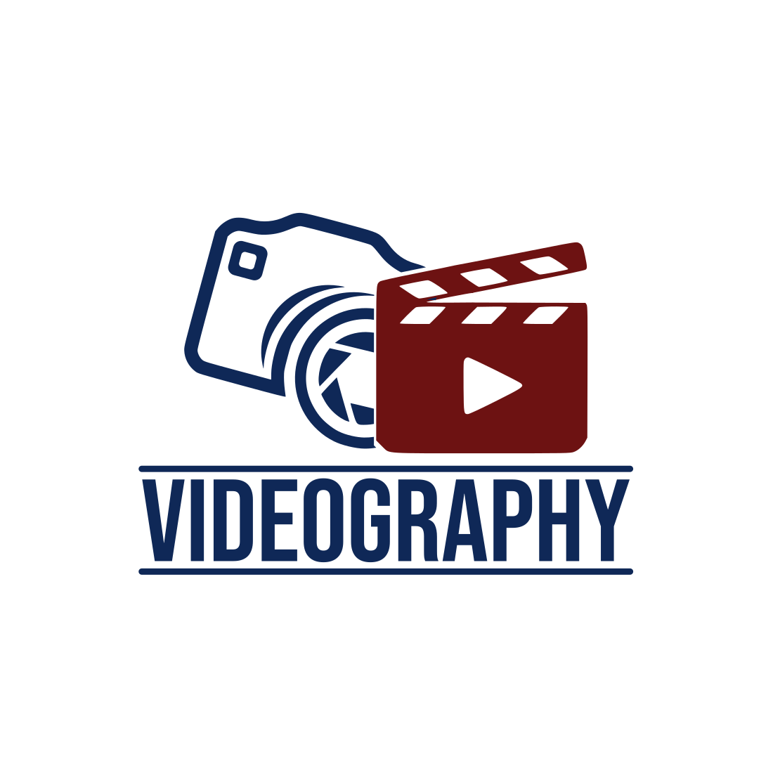 Videography Logo Template With Camera Icon cover image.