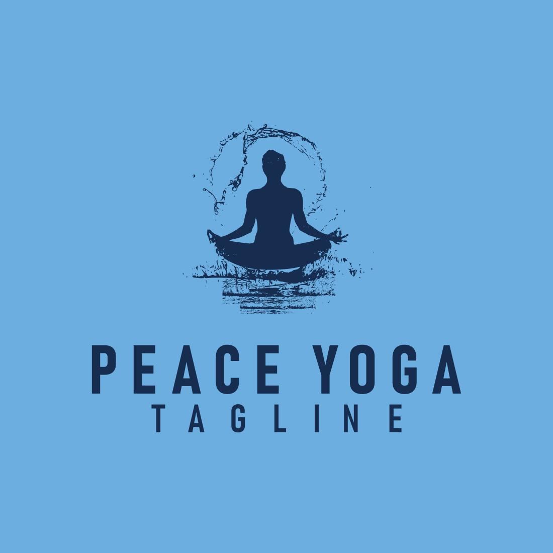 Yoga Meditation Custom Design Logo previews.