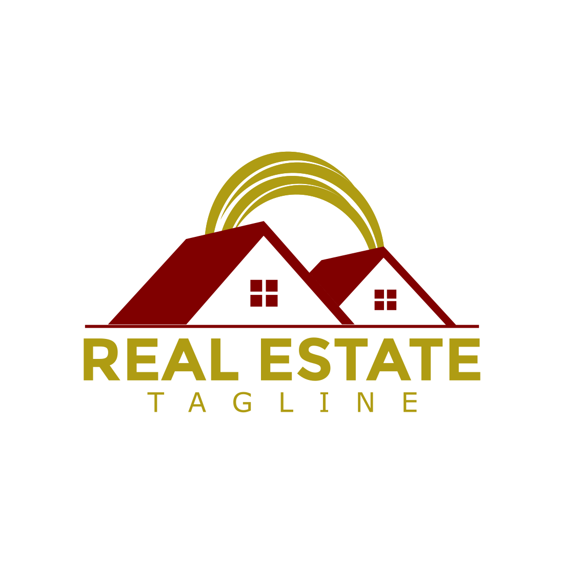 Cool Real Estate Logo Design Template cover image.