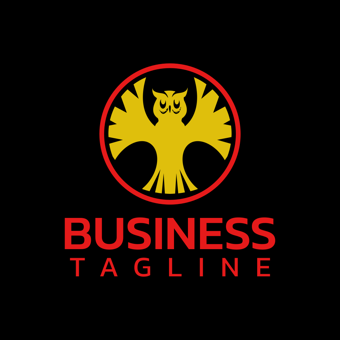 Elegant Owl Logo Design Template cover image.