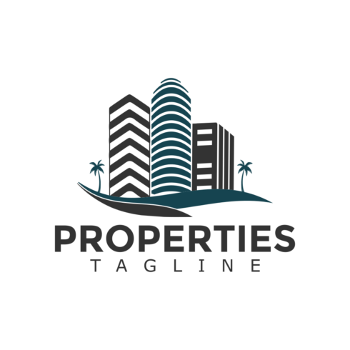 Elegant Properties Logo Design Template cover image.