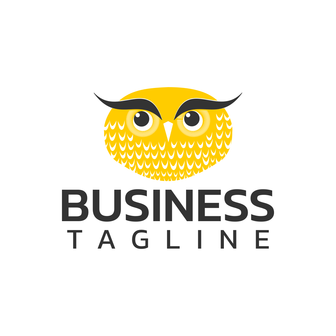 Owl Attractive Logo Design Template cover image.