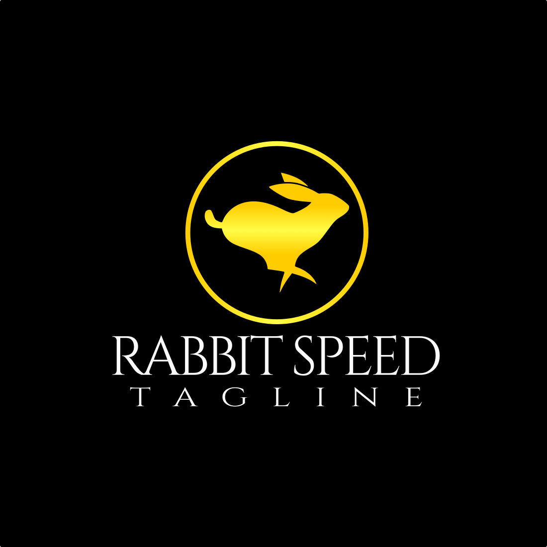 Rabbit Speed Custom Logo Design previews.
