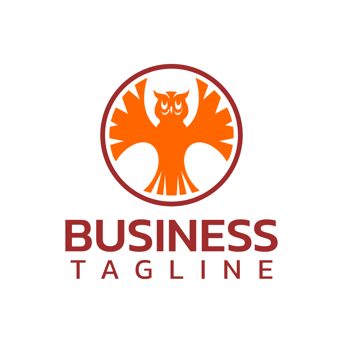 Elegant Owl Logo Design Template previews.