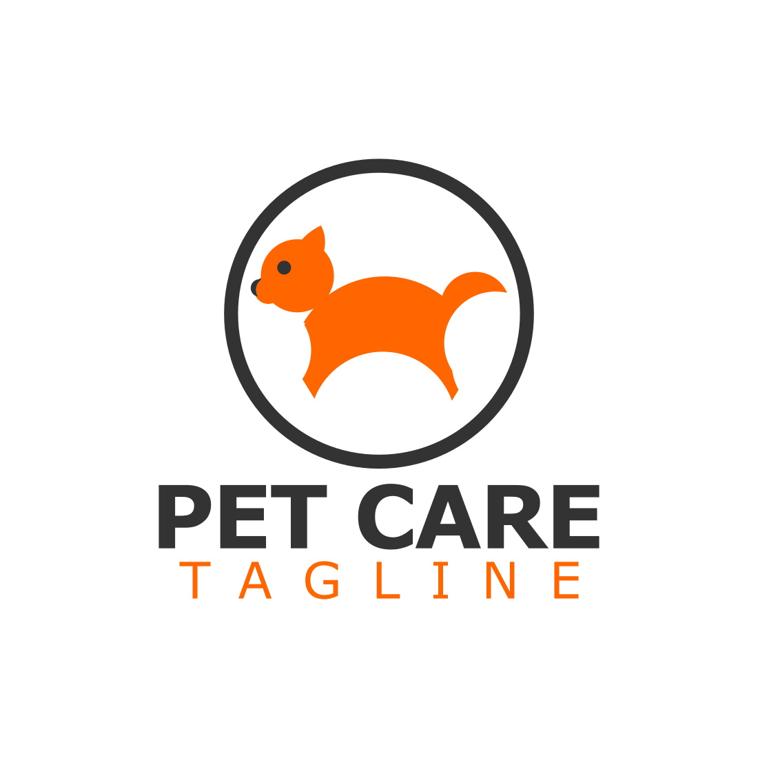 Elegant Pet Care Logo Design Template previews.