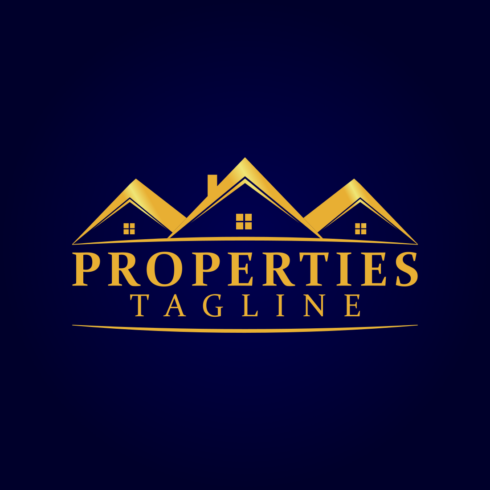 High Rise Properties Logo Design Template previews.