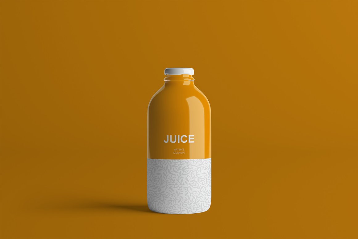 Orange bottle with white.