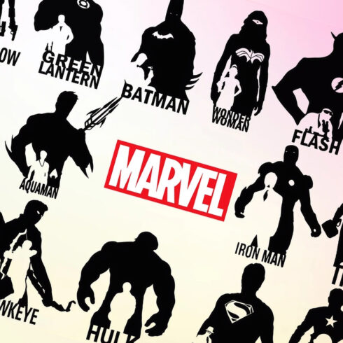 15+ Superhero Silhouette Svg Pack Layered Item – MasterBundles