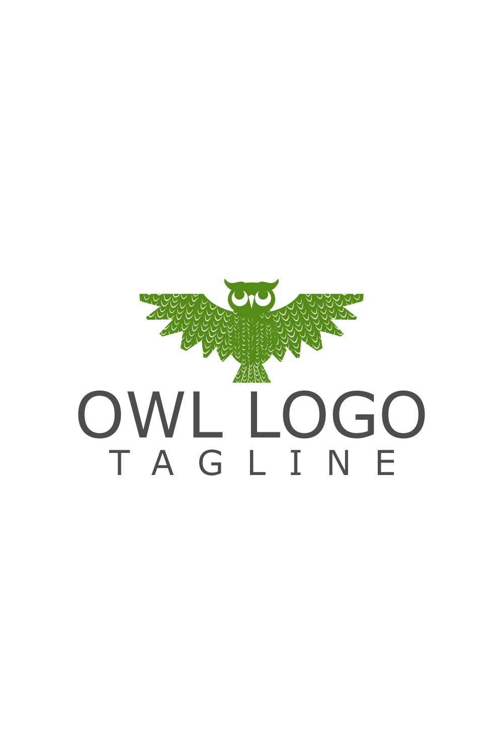 Owl Creative Logo Design Template pinterest image