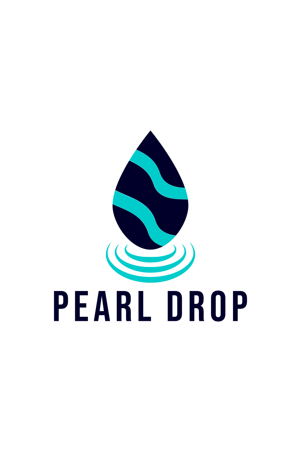 Pearl Drop Custom Design Logo pinterest.
