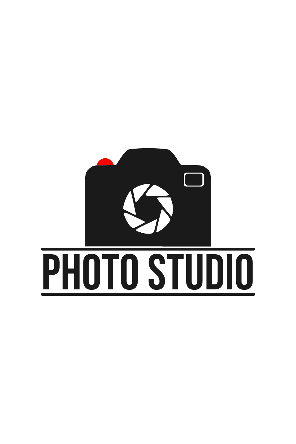 Photography Attractive Logo Design Template pinterest image.