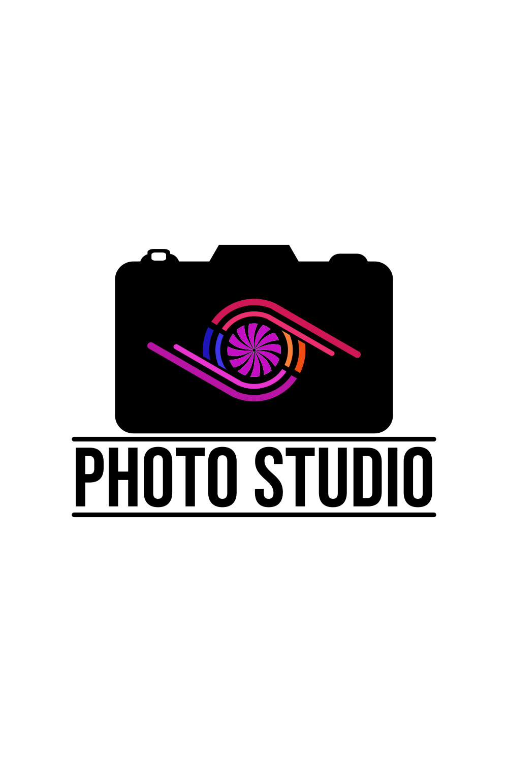 Photography Logo Template With Camera Icon previews.