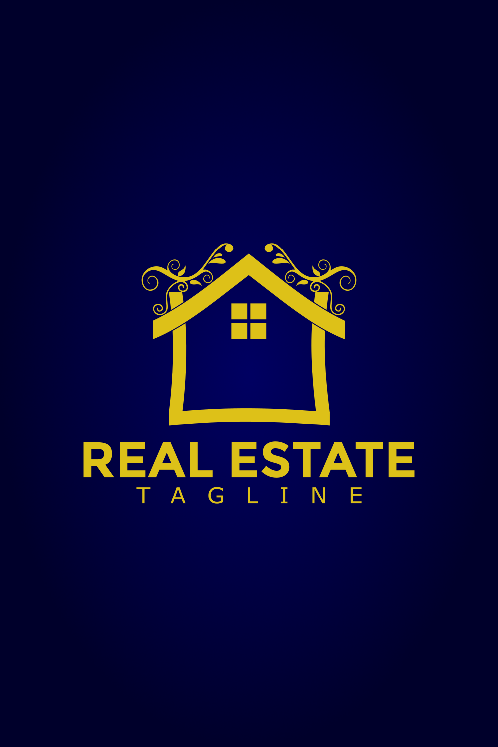 Awesome Real Estate Logo Design Template pinterest image.