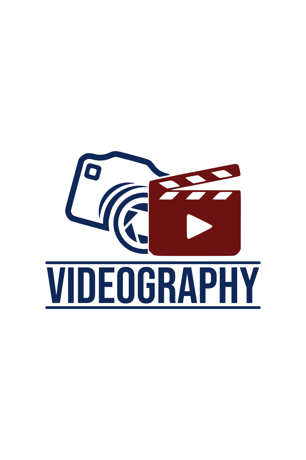 Videography Logo Template With Camera Icon previews.