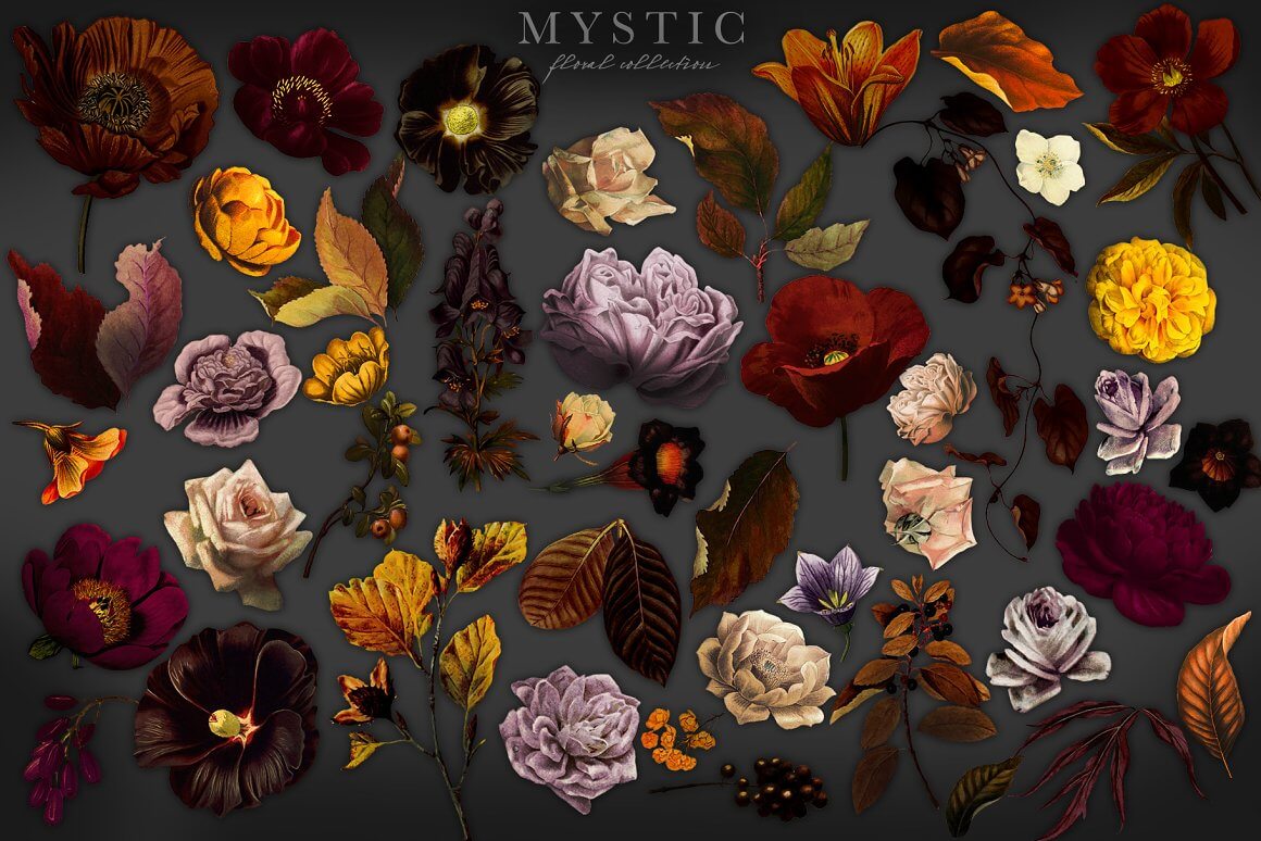 Very big mystic florals collection.