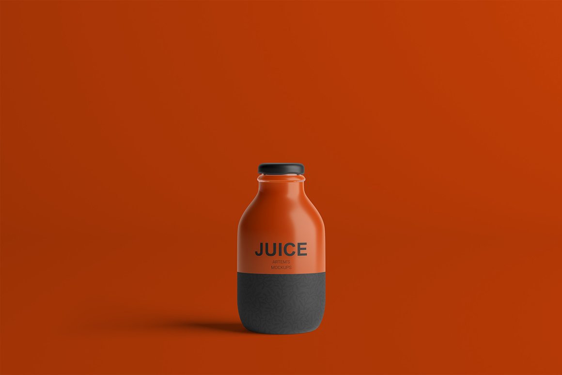 Orange bottle with white.