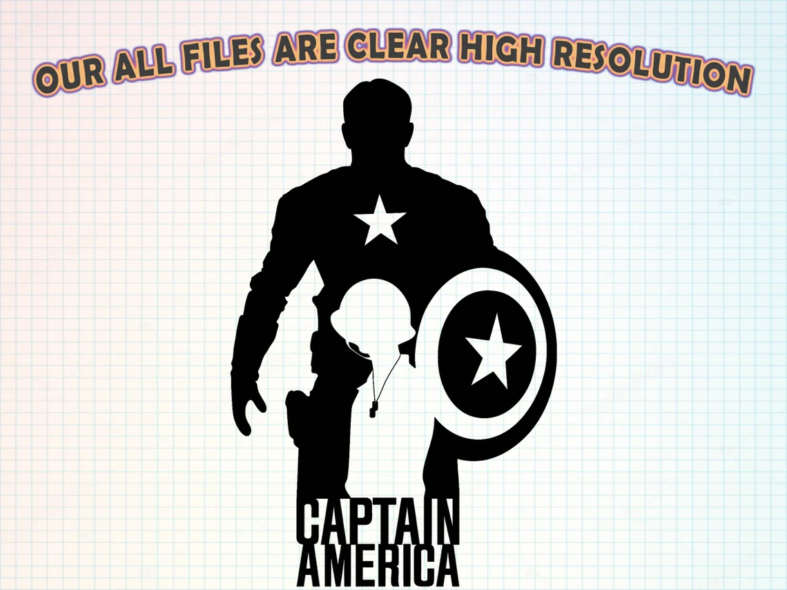 Beautiful with the silhouette of Captain America.