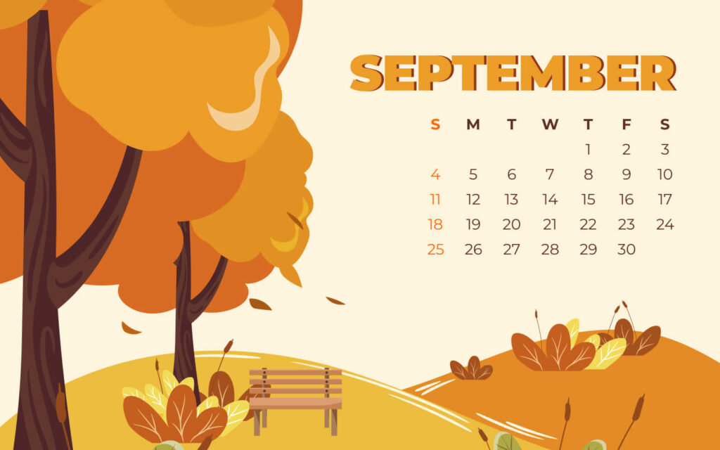 Free Printable September Calendar – MasterBundles
