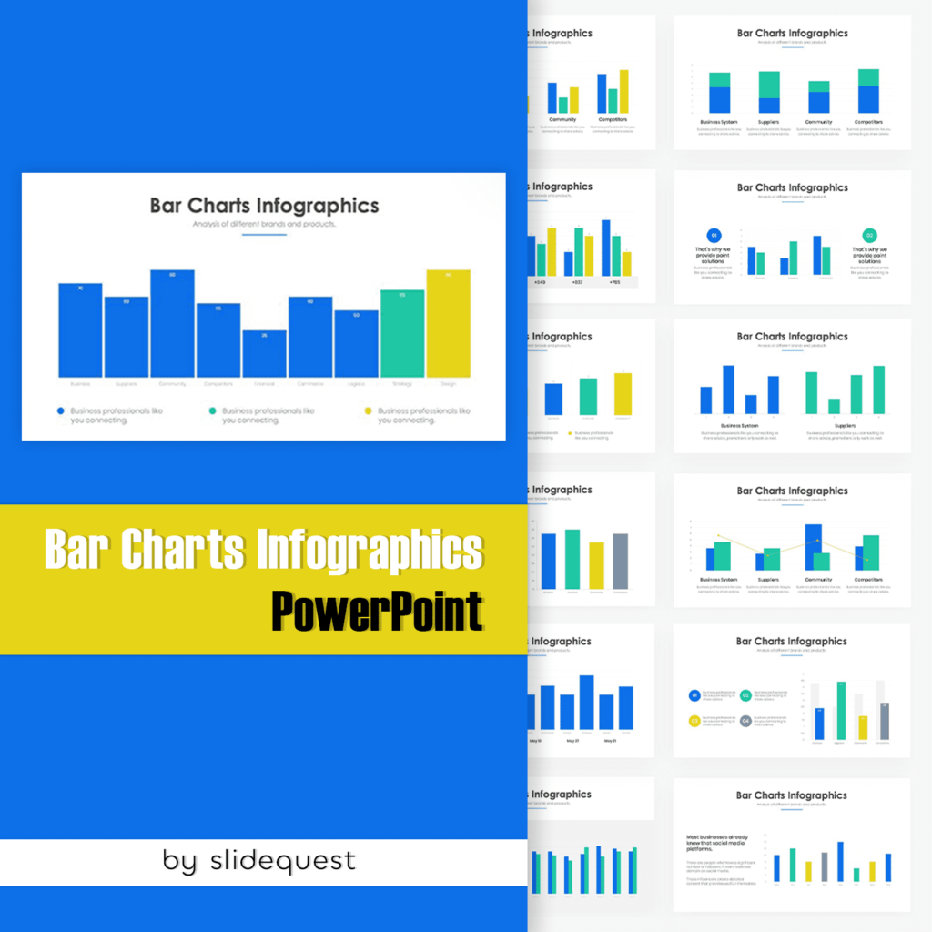 Bar Charts Infographics PowerPoint Template – MasterBundles