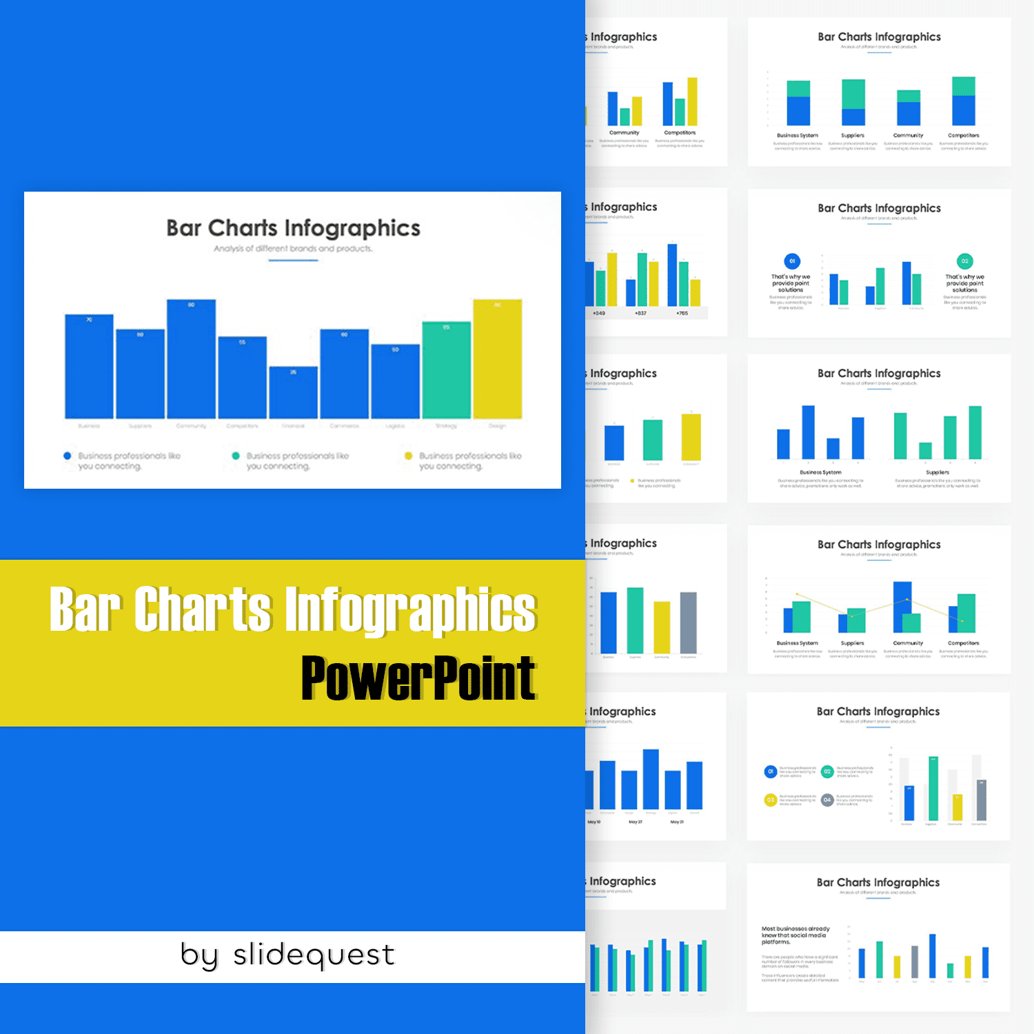 bar charts infographics powerpoint 2.